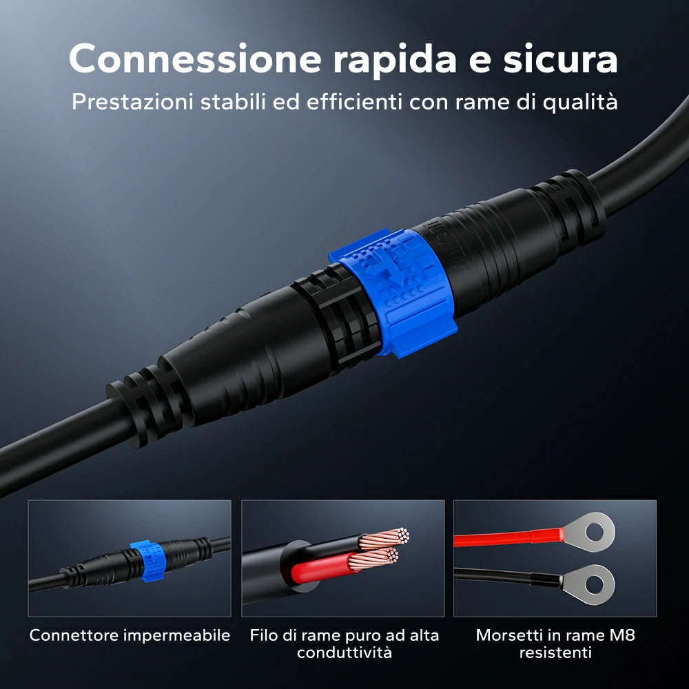 LiTime Caricabatterie LiFePO4 24 V (29,2 V) 20 A Impermeabile e Montabile